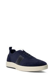 Dune London Blue Trailing Knitted Runner Trainers - Image 4 of 5