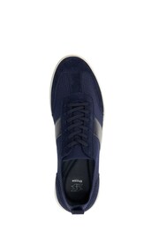 Dune London Blue Trailing Knitted Runner Trainers - Image 5 of 5