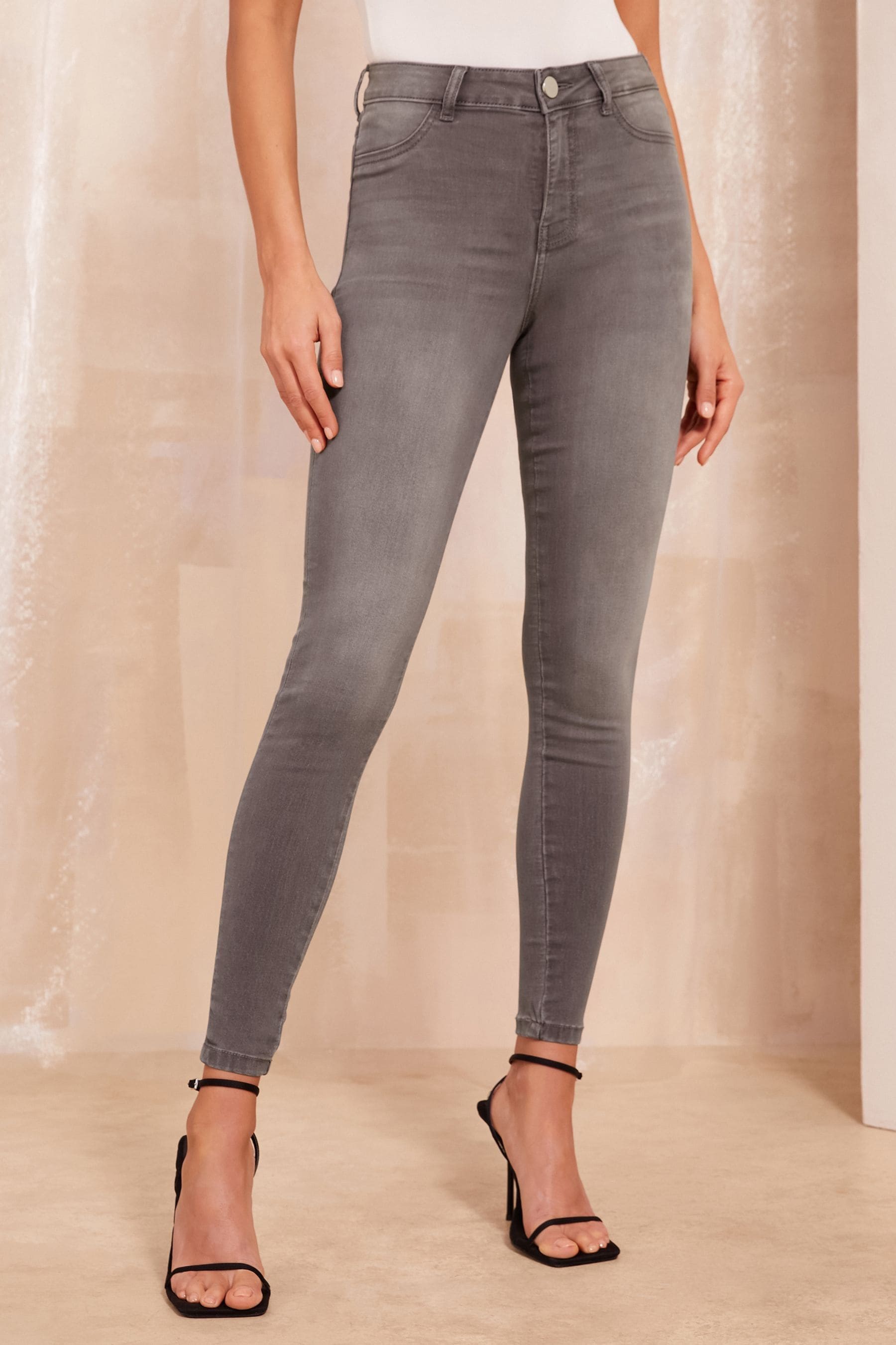 Grey jeggings uk shop
