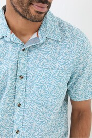 FatFace Blue Banana Leaf Print Shirt - Image 4 of 5