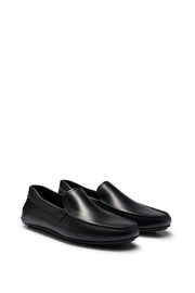 BOSS Black Nappa-Leather Moccasins With Driver Sole And Full Lining - Image 2 of 5