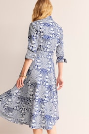 Boden Blue Amy Cotton Midi Shirt Dress - Image 2 of 5