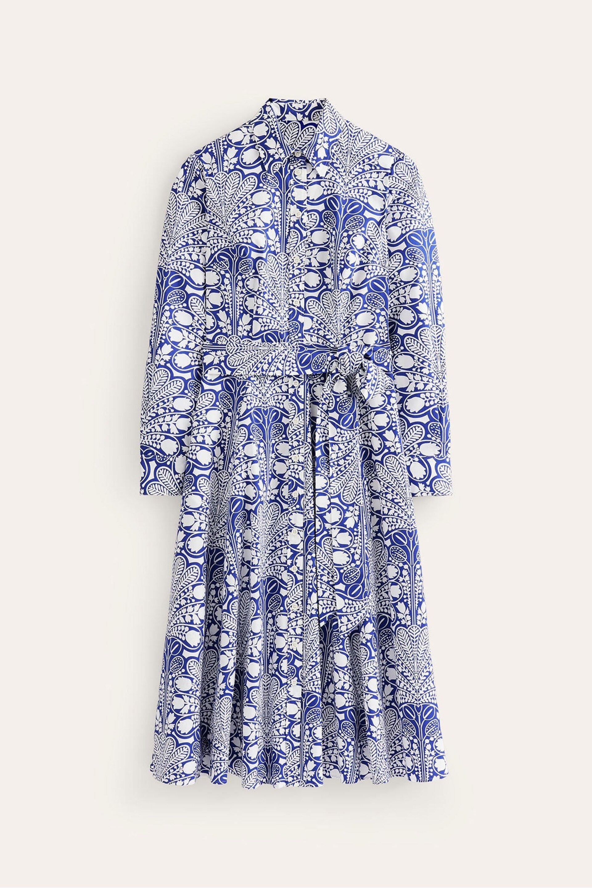 Boden Blue Amy Cotton Midi Shirt Dress - Image 5 of 5