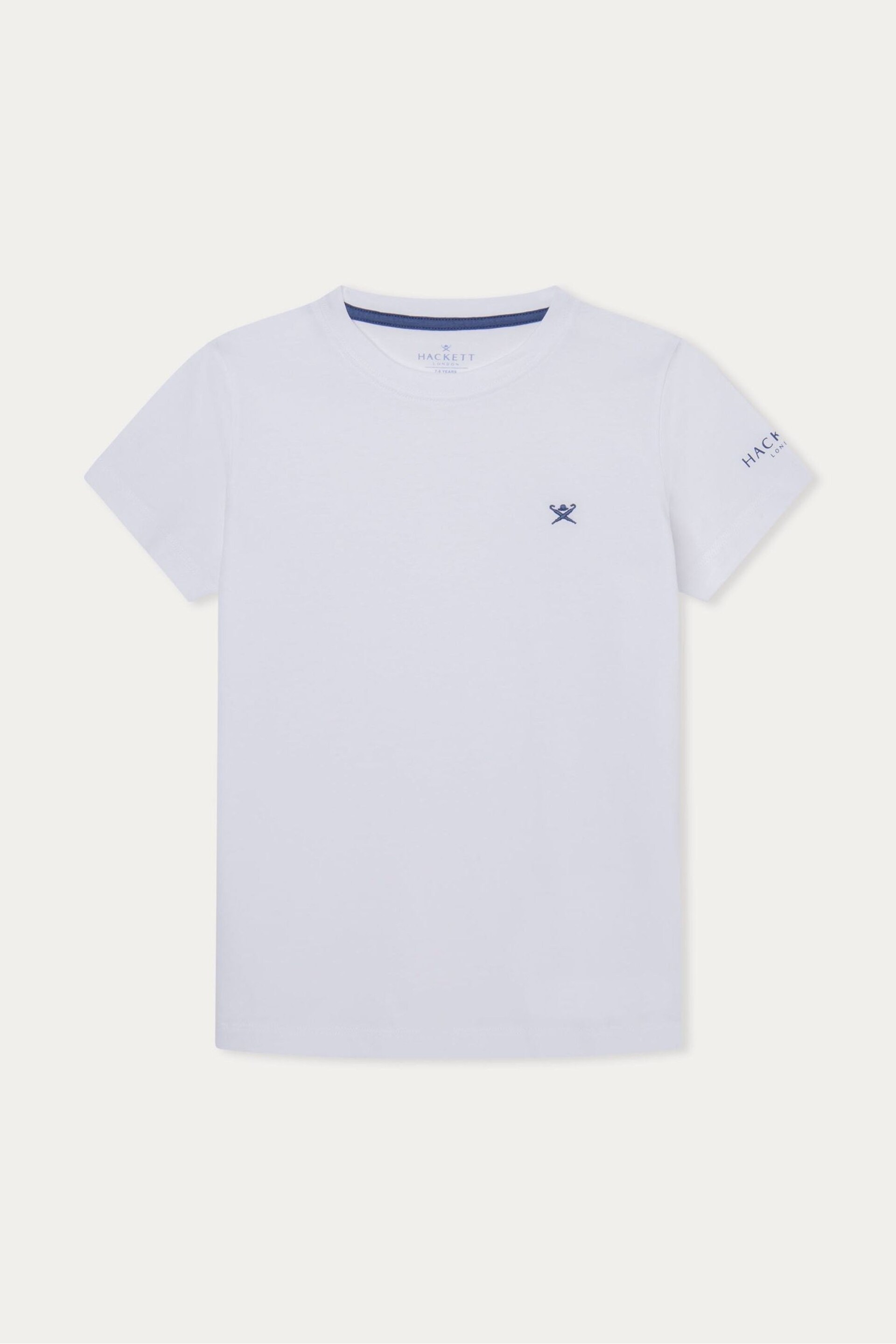 Hackett London Older Boys Short Sleeve White T-Shirt - Image 1 of 3