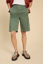 White Stuff Green Everleigh Cargo Shorts - Image 1 of 7