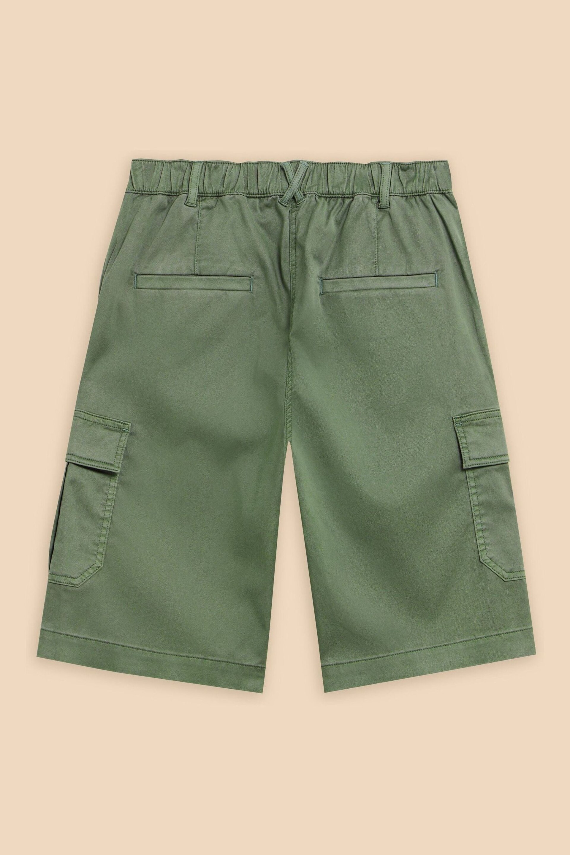 White Stuff Green Everleigh Cargo Shorts - Image 6 of 7