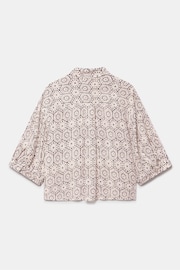 Mint Velvet Cream Crochet Print Shirt - Image 4 of 4