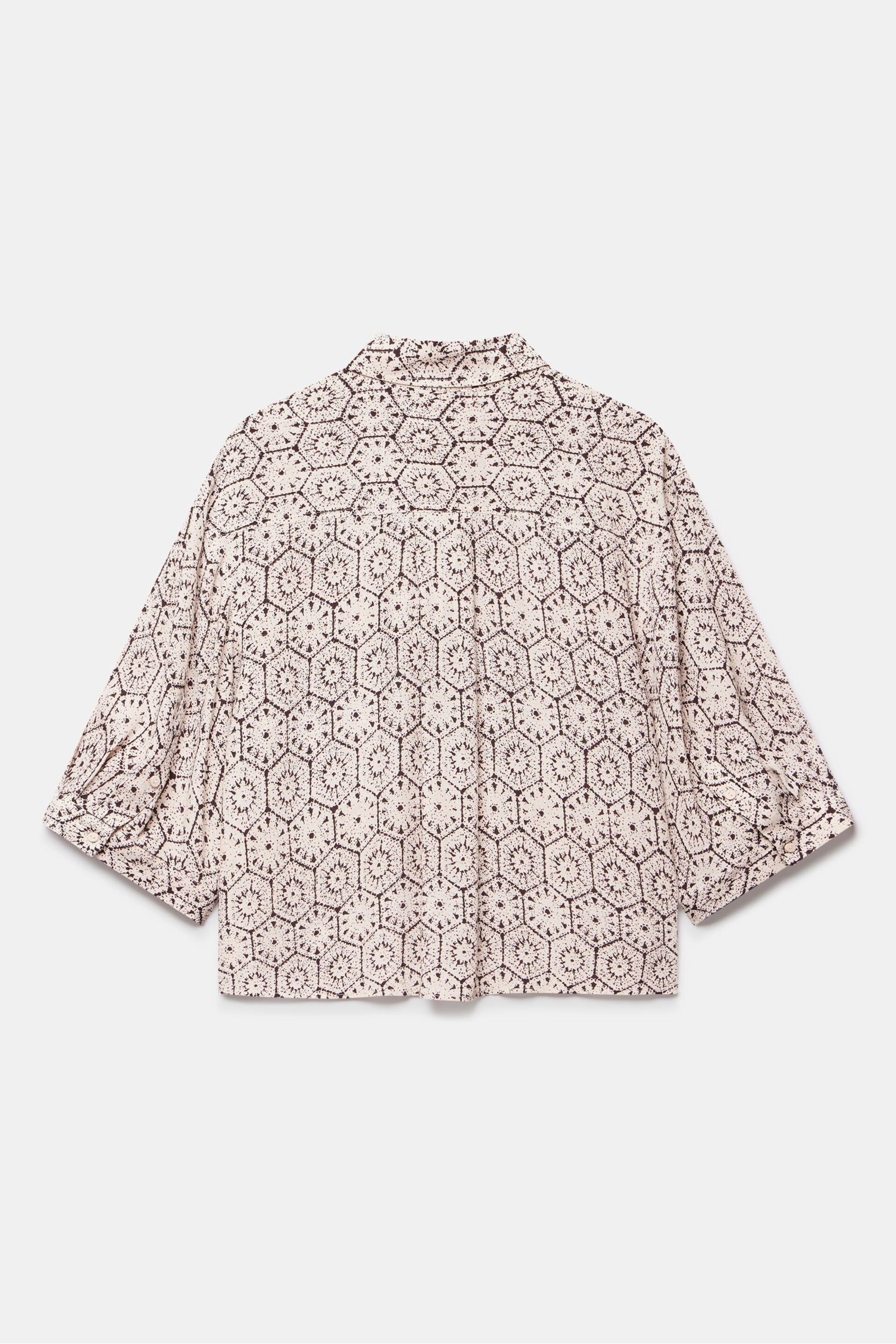 Mint Velvet Cream Crochet Print Shirt - Image 4 of 4