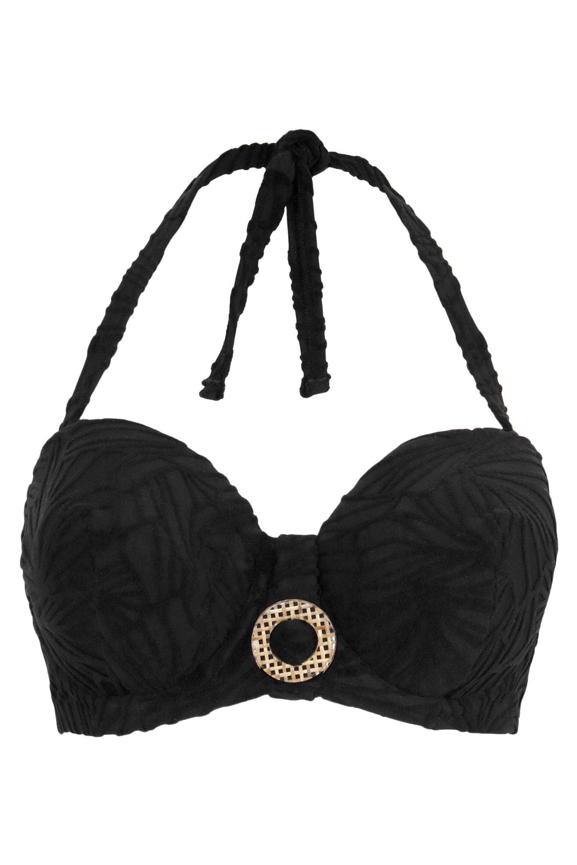 Pour Moi Black Strapless Ibiza Bikini Top - Image 4 of 5