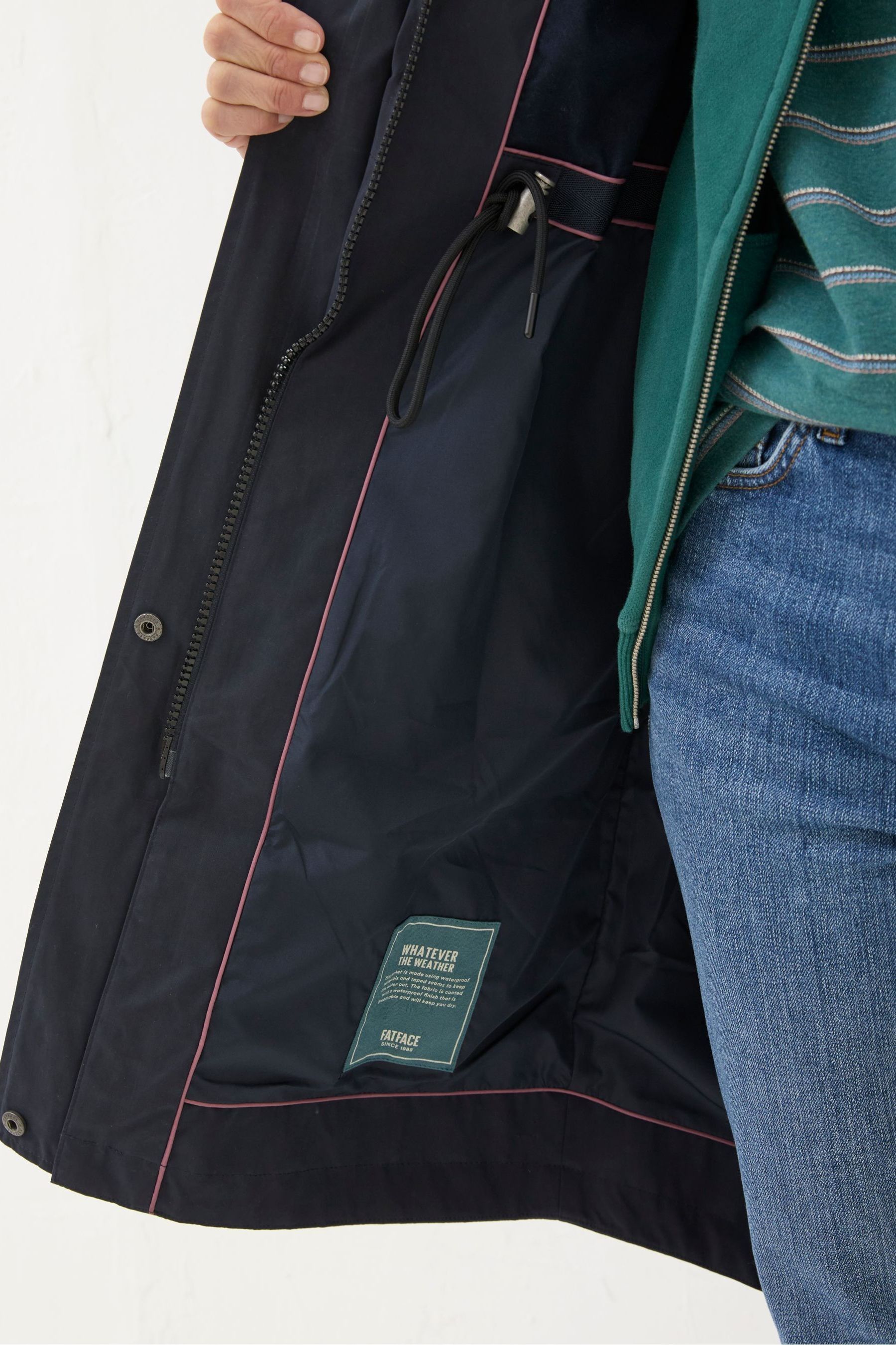 Joules coast mid waterproof jacket navy best sale