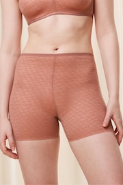 Triumph Signature Sheer Brown Shorts - Image 1 of 4