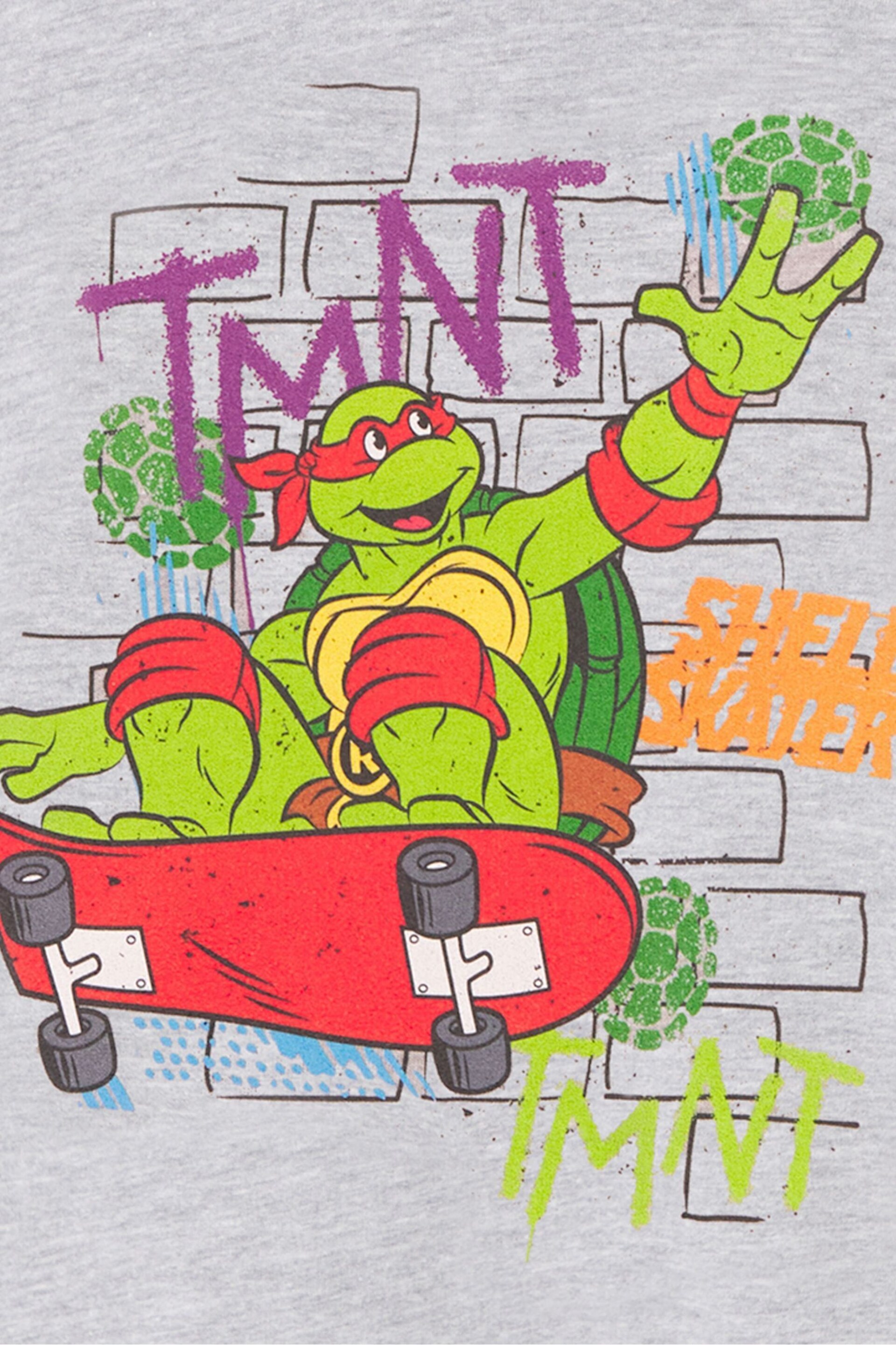 Vanilla Underground Grey Boys Teenage Mutant Ninja Turtles T-Shirt - Image 5 of 5