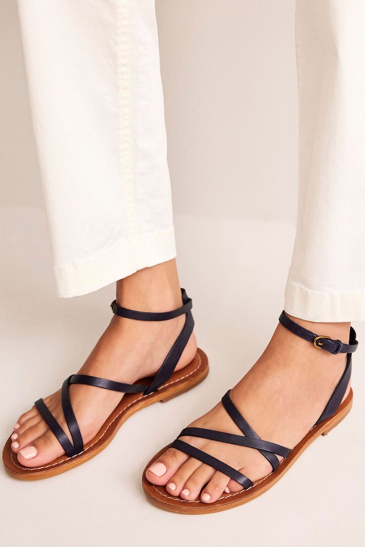 Boden Blue Everyday Flat Sandals - Image 1 of 4