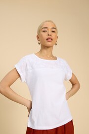 White Stuff White Embroidery Anthea Top - Image 1 of 7