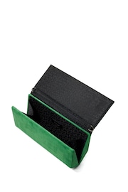 Dune London Green Ballads Structured Foldover Clutch Bag - Image 5 of 6