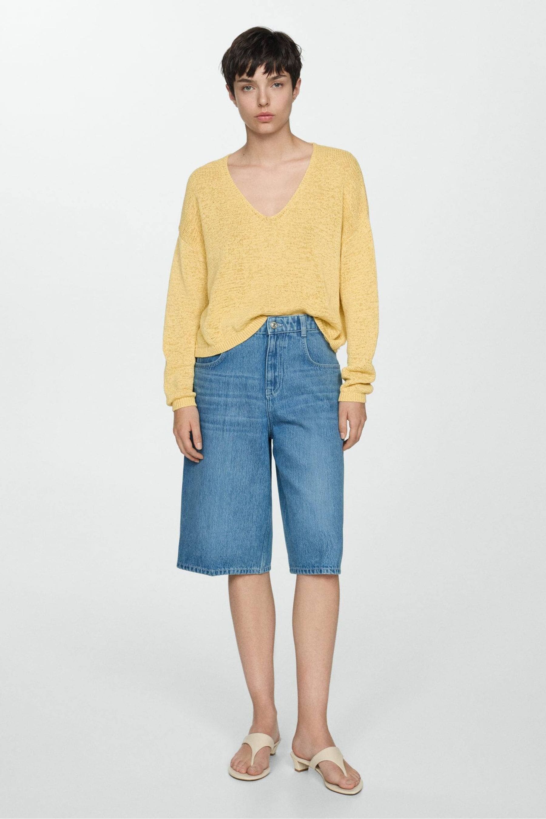 Mango yellow sweater hotsell
