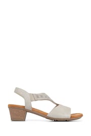 Pavers Natural Heeled Slingback Sandals - Image 2 of 5