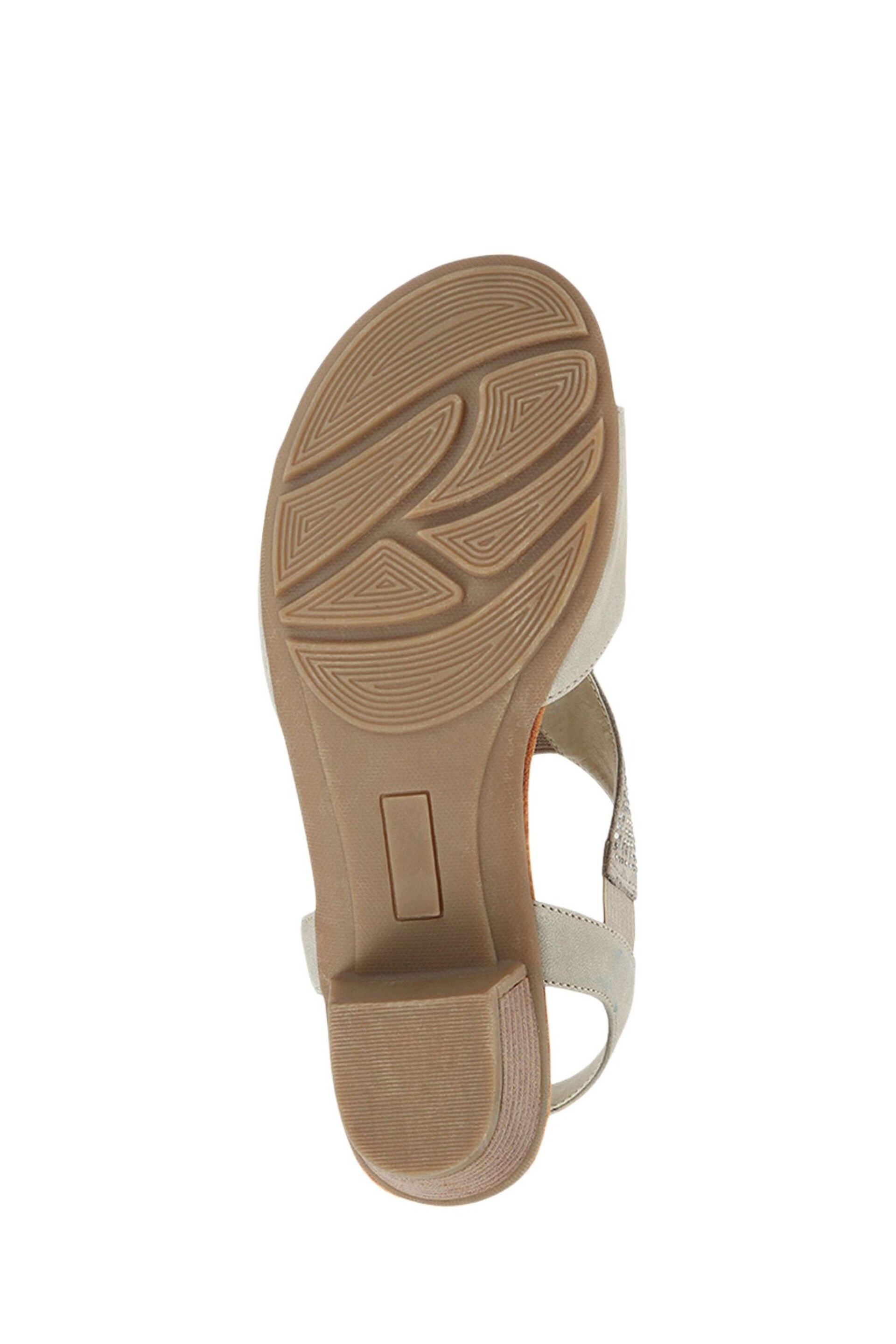 Pavers Natural Heeled Slingback Sandals - Image 5 of 5