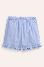 Boden Blue Frill Hem Woven Shorts - Image 3 of 4