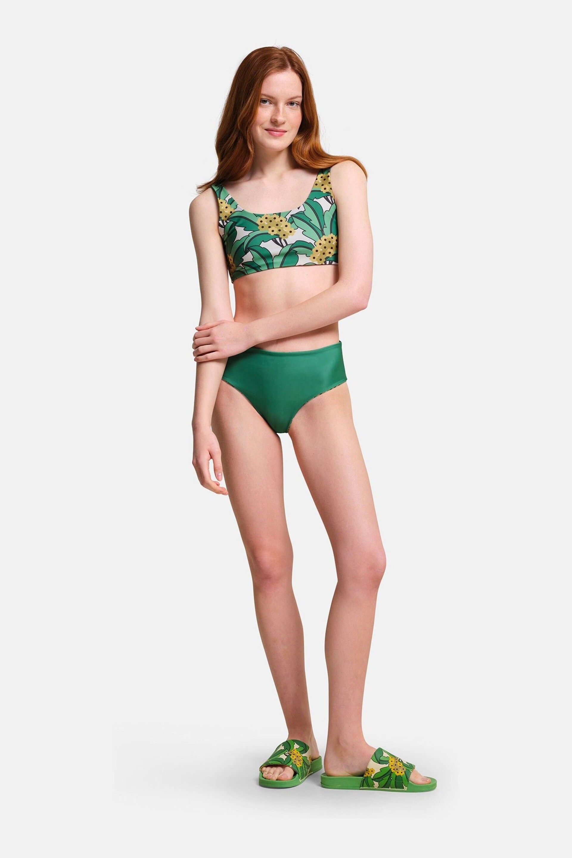 Regatta Green Orla Kiely Reversible Bikini Set - Image 4 of 9