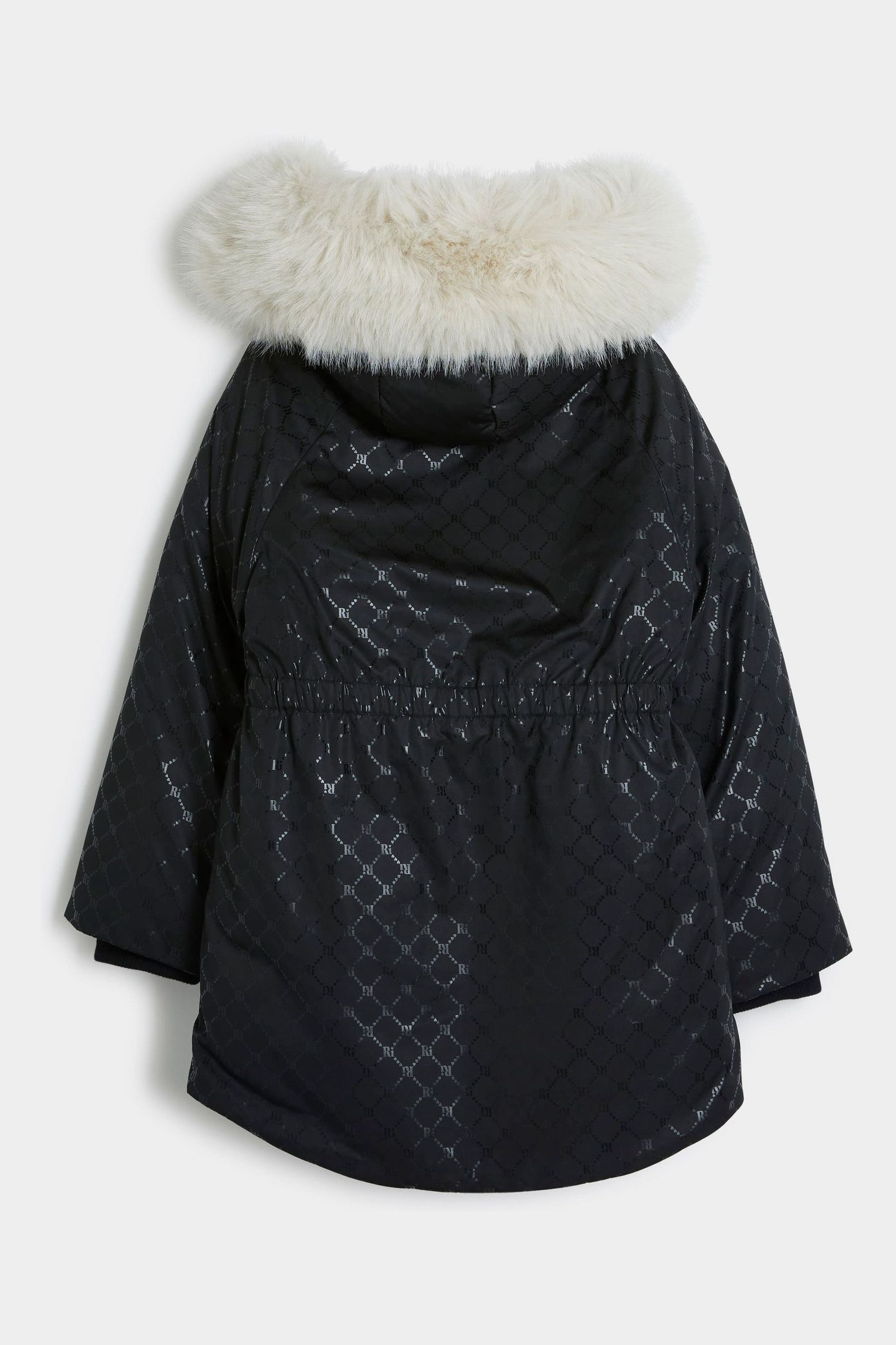 River island fleece lined jacket in black new arrivals