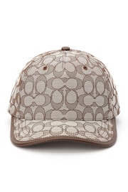 COACH Signature Jacquard Brown Baseball Hat - Image 2 of 4