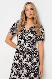 Long Tall Sally Black Floral Wrap Maxi Dress - Image 4 of 5