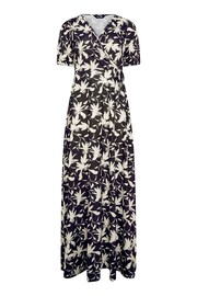 Long Tall Sally Black Floral Wrap Maxi Dress - Image 5 of 5