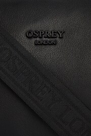 OSPREY LONDON The Onyx Leather Black Gym Bag - Image 8 of 8