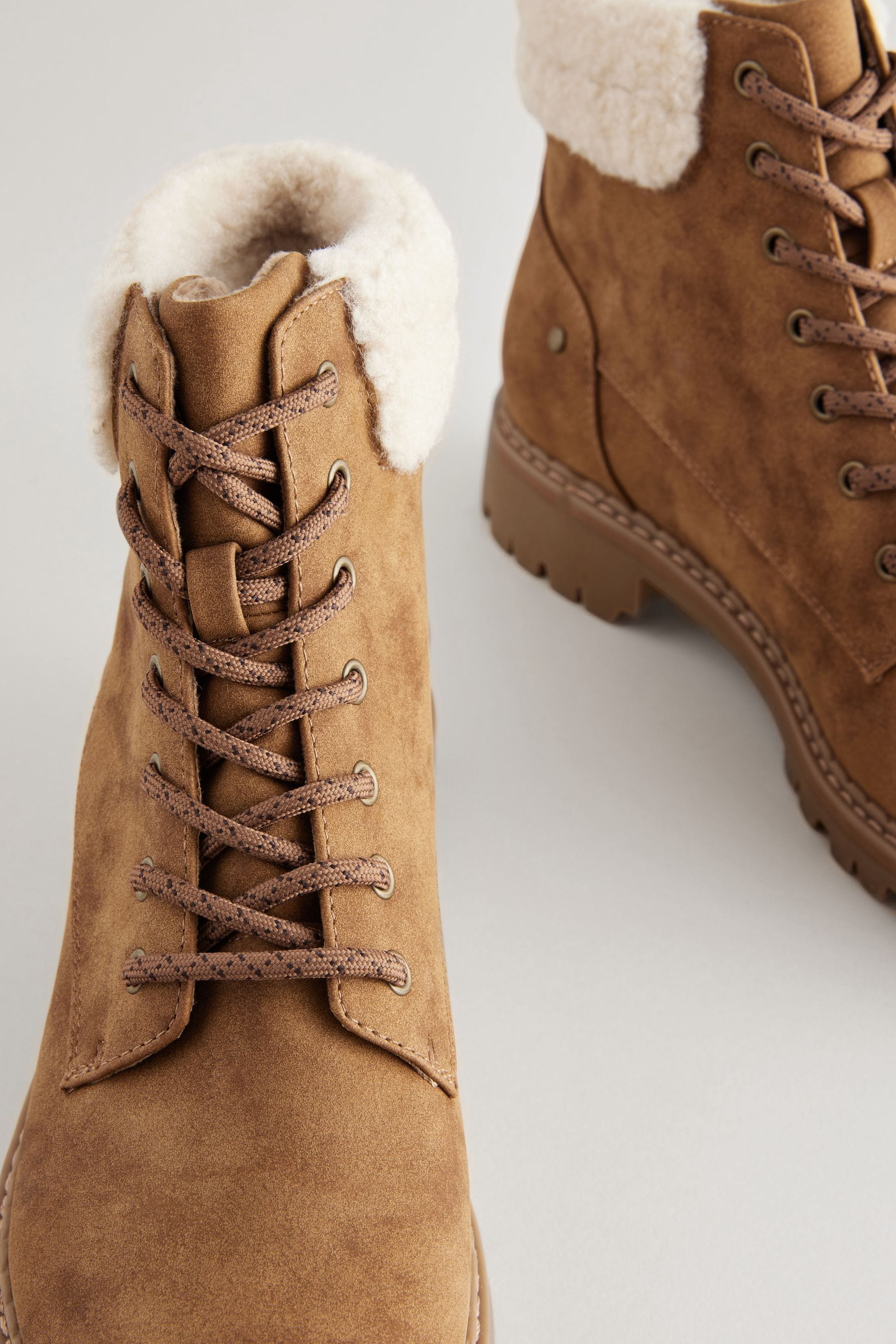Ladies tan lace up ankle boots shop