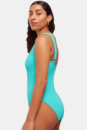 Whistles Blue Square Neck Swimsuit - Image 4 of 5