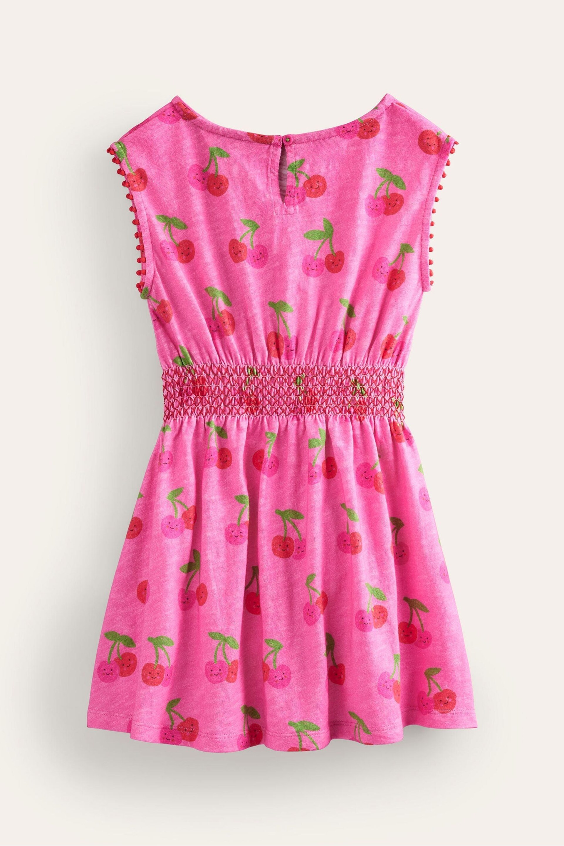 Boden Pink Shirred Waist Jersey Dress - Image 2 of 3