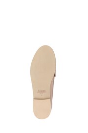 Jones Bootmaker Tadley Leather Cream Loafers - Image 5 of 6