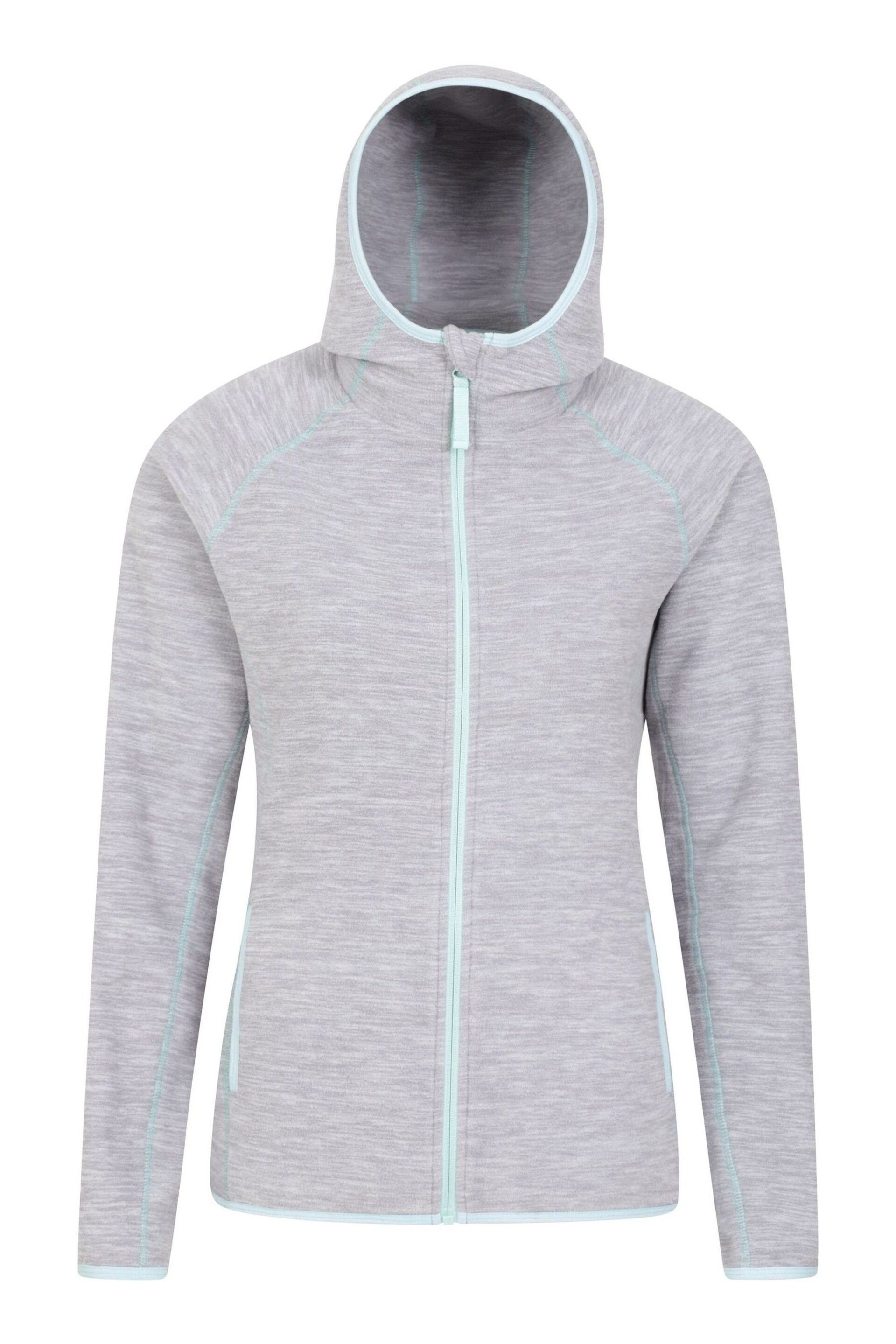 Mountain Warehouse Grey Womens Lleyn Melange Full Zip Fleece - Image 2 of 5