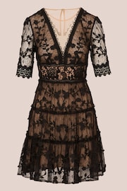 Adrianna Papell Lace Embroidery Black Dress - Image 8 of 8