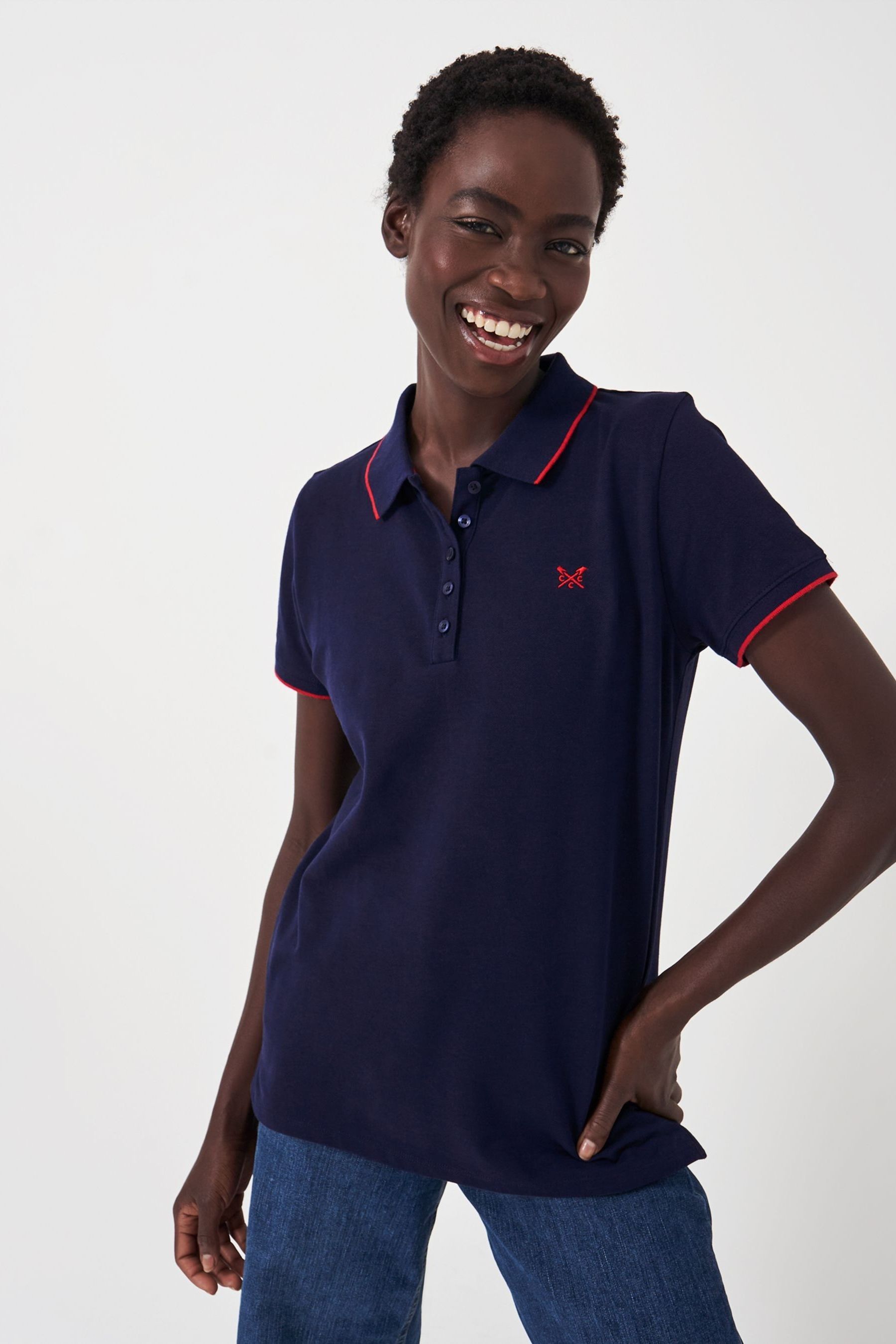 Crew clothing polo top
