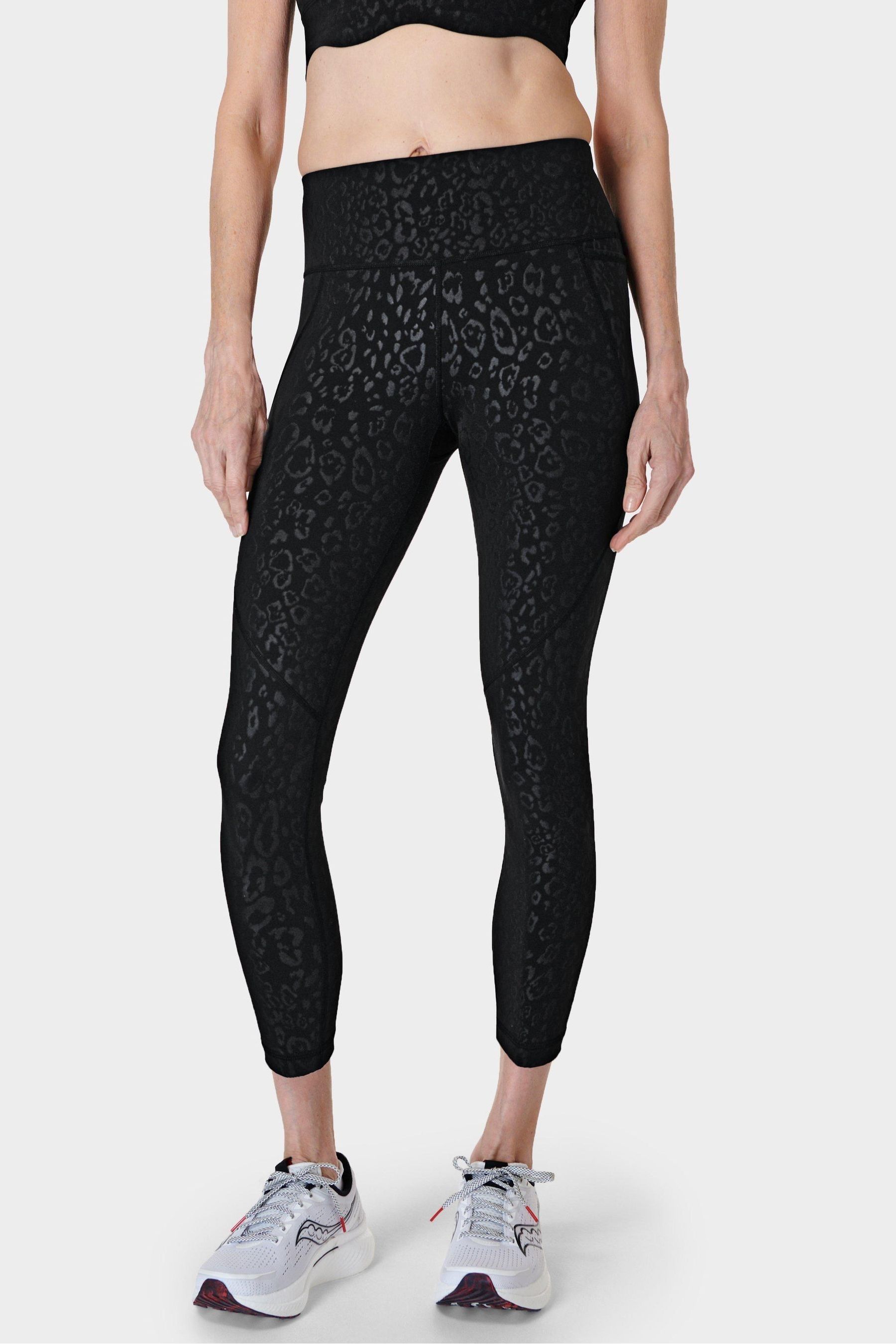 Buy Sweaty Betty Black Leopard Emboss Print 7 8 Length Power Workout Leggings from the Next UK online shop