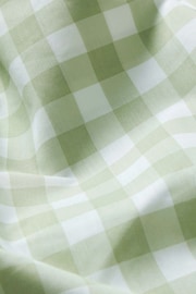 Green Gingham Duvet Cover and Pillowcase Set - Image 5 of 6