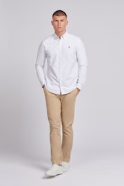 U.S. Polo Assn. Mens White Oxford Stripe Shirt - Image 3 of 6