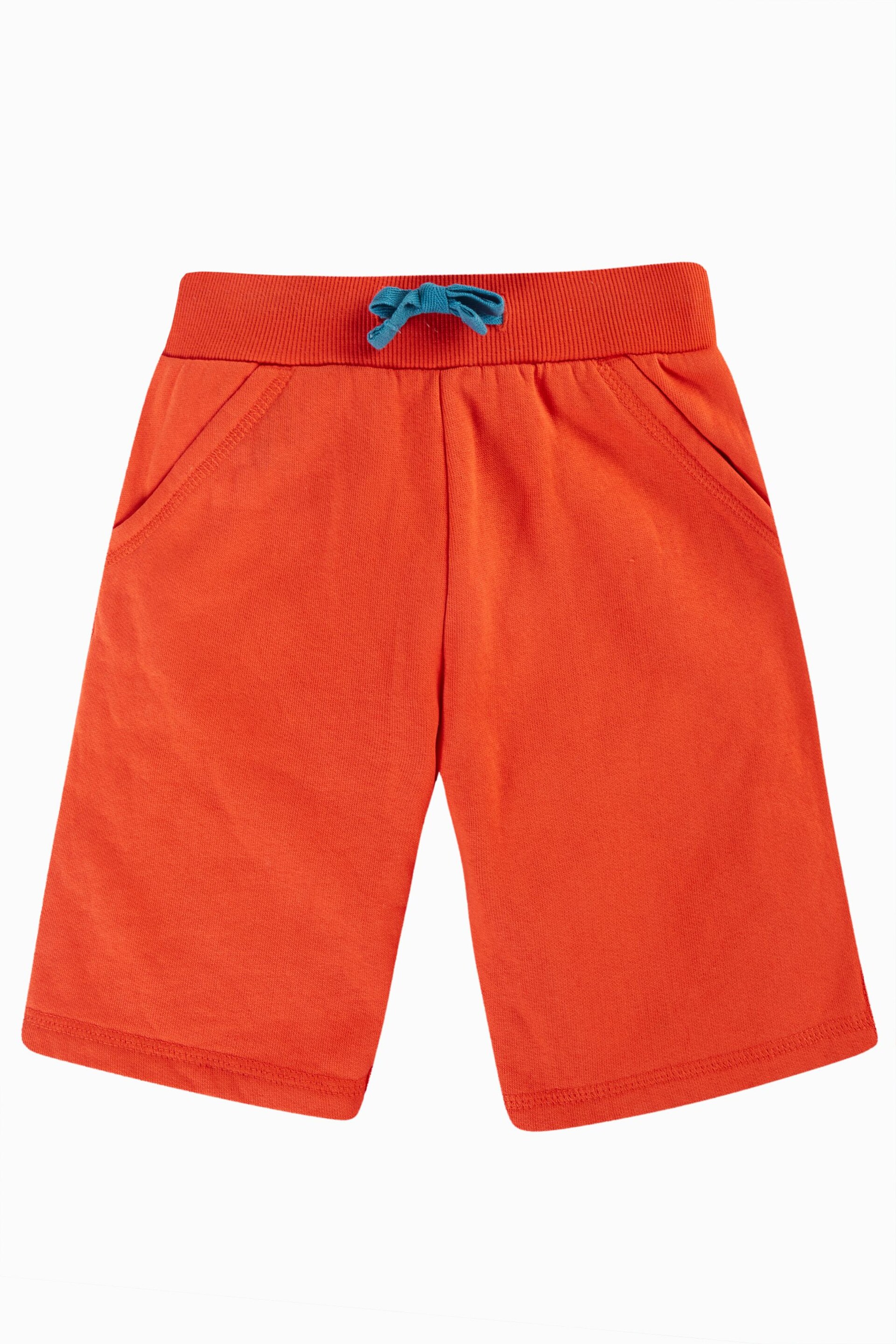 Frugi Orange Gorilla Print Shorts - Image 2 of 4