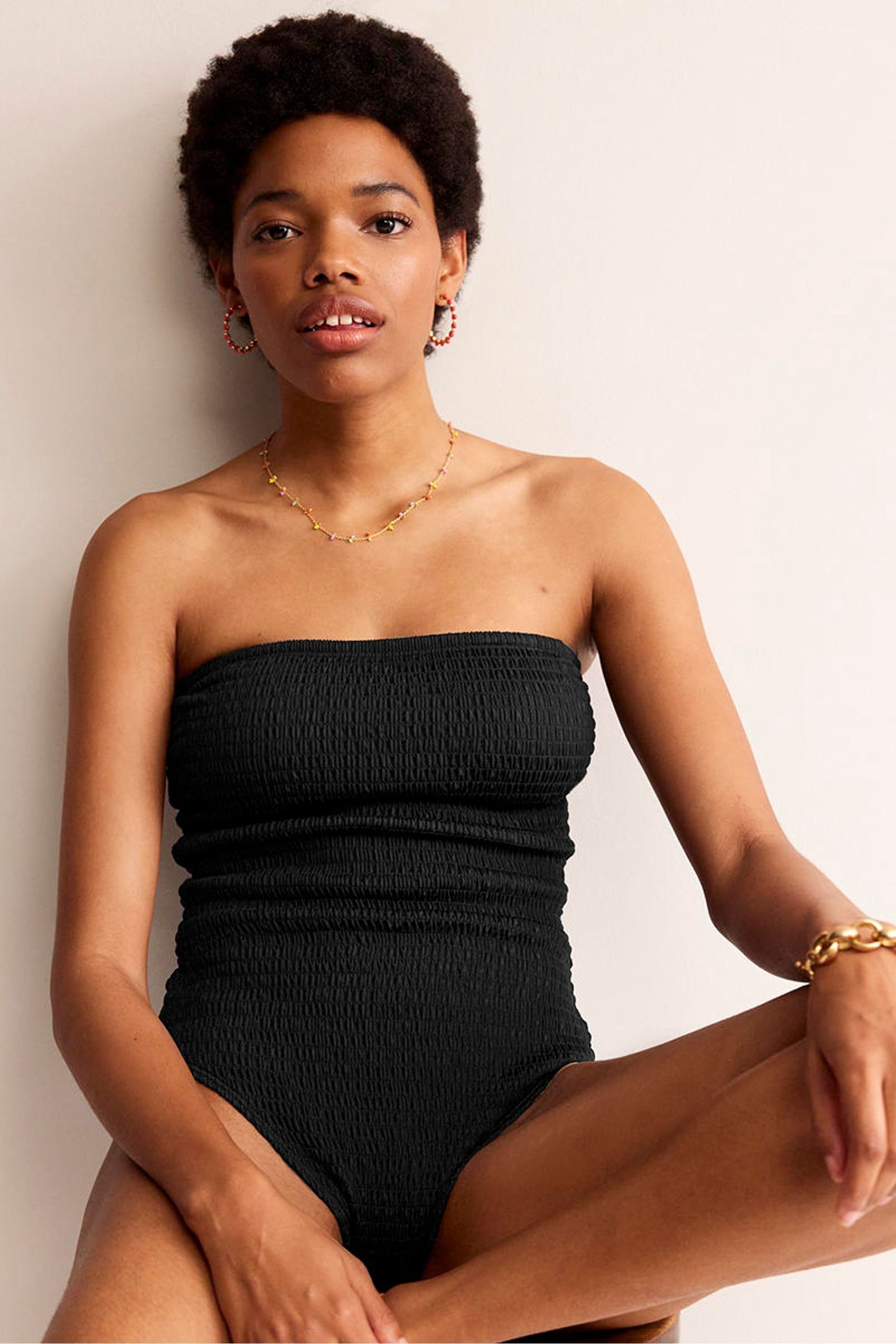 Buy Maillot de bain bandeau smocke Boden Milos from Next Luxembourg