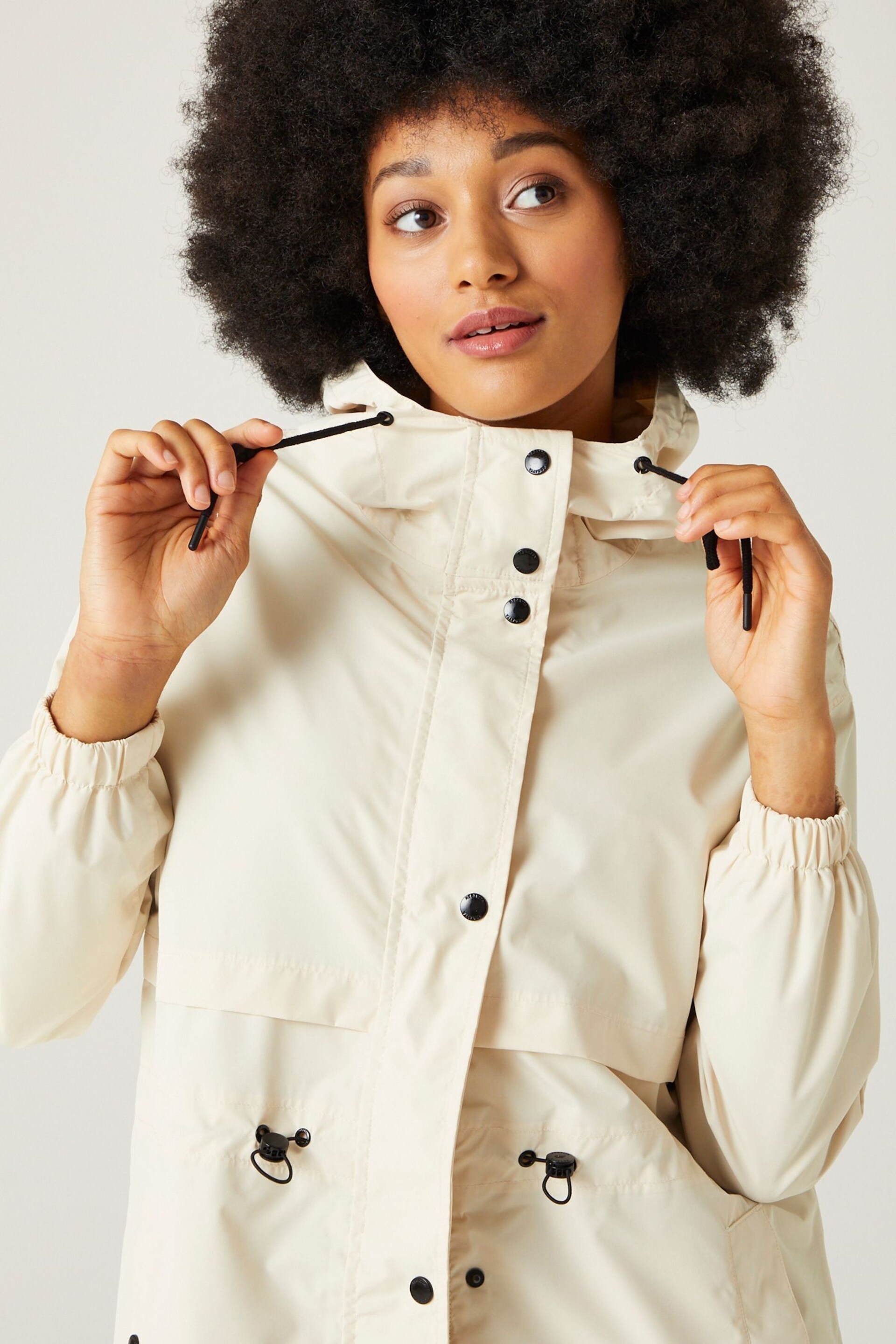 Regatta Cream Nerenda Waterproof Rain Trench - Image 5 of 9