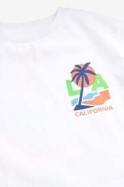 White Palm Back Print Short Sleeve T-Shirt (3mths-7yrs) - Image 5 of 5