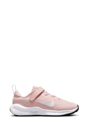 Nike Pale Pink Junior Revolution 7 Trainers - Image 1 of 10