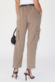 Religion Brown Utility Style Ray Cargo Trousers - Image 2 of 6