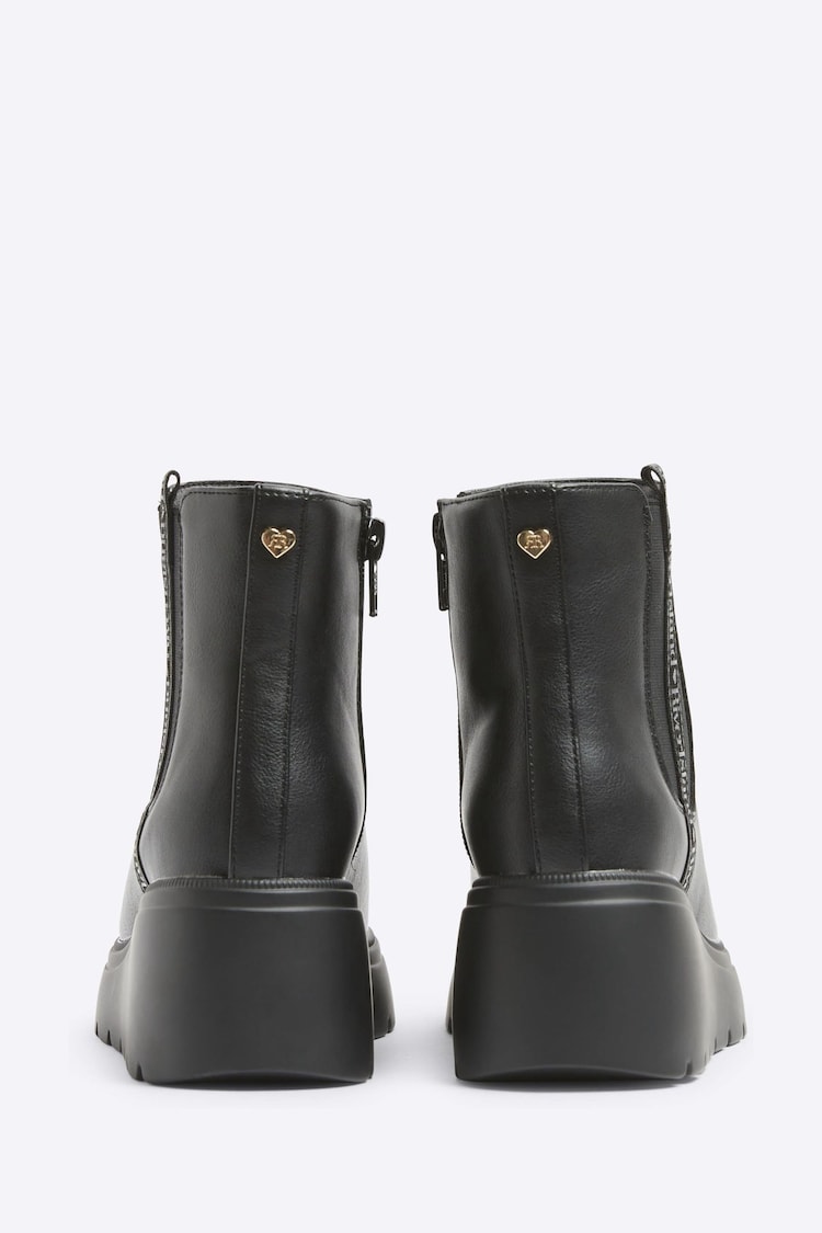 River Island Black Girls Wedge Boots - Image 2 of 4