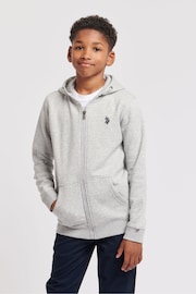 U.S. Polo Assn. Boys Double Horsemen Zip Hoodie - Image 1 of 5