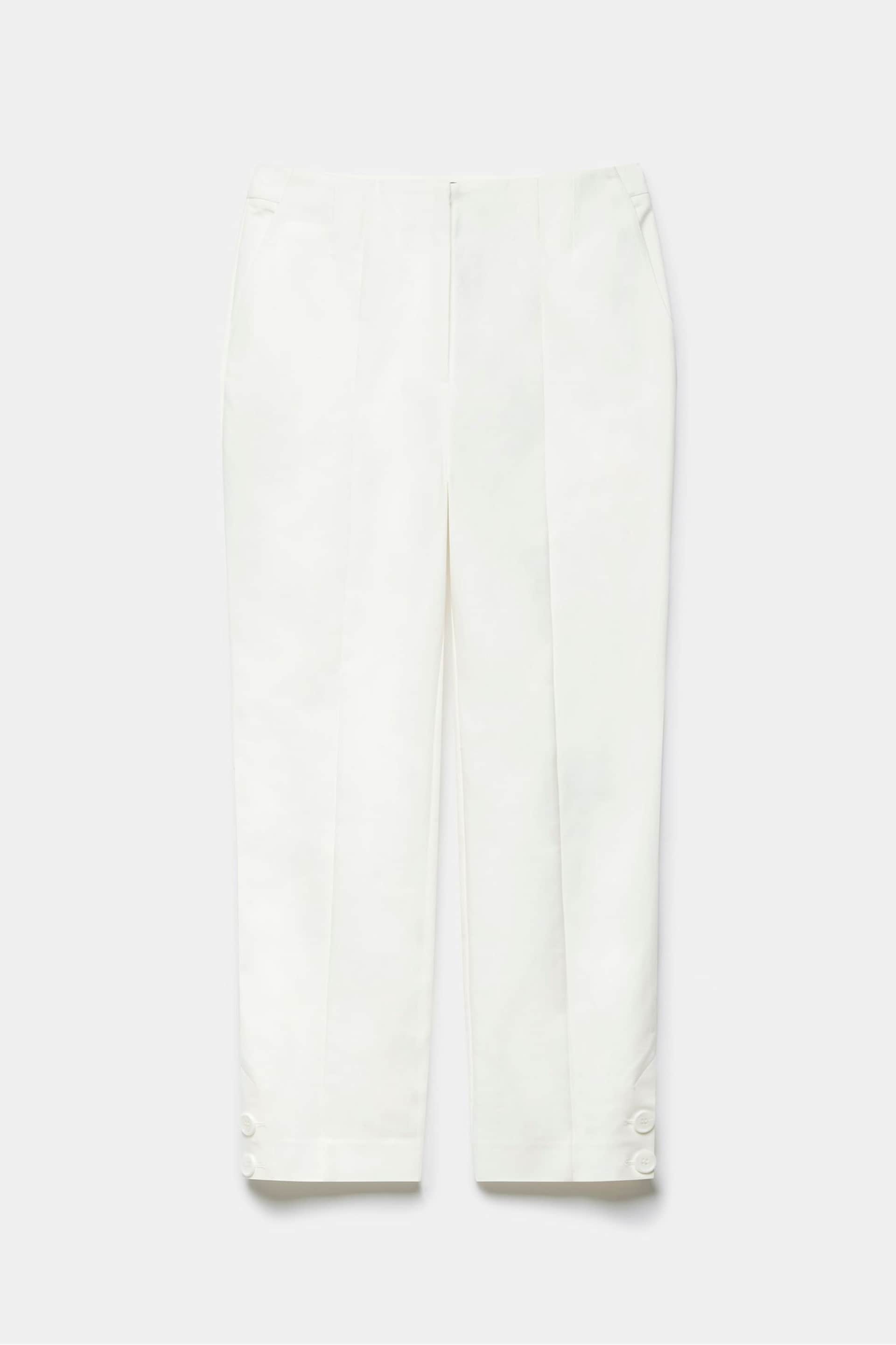 Mint Velvet White Slim Capri Trousers - Image 3 of 4