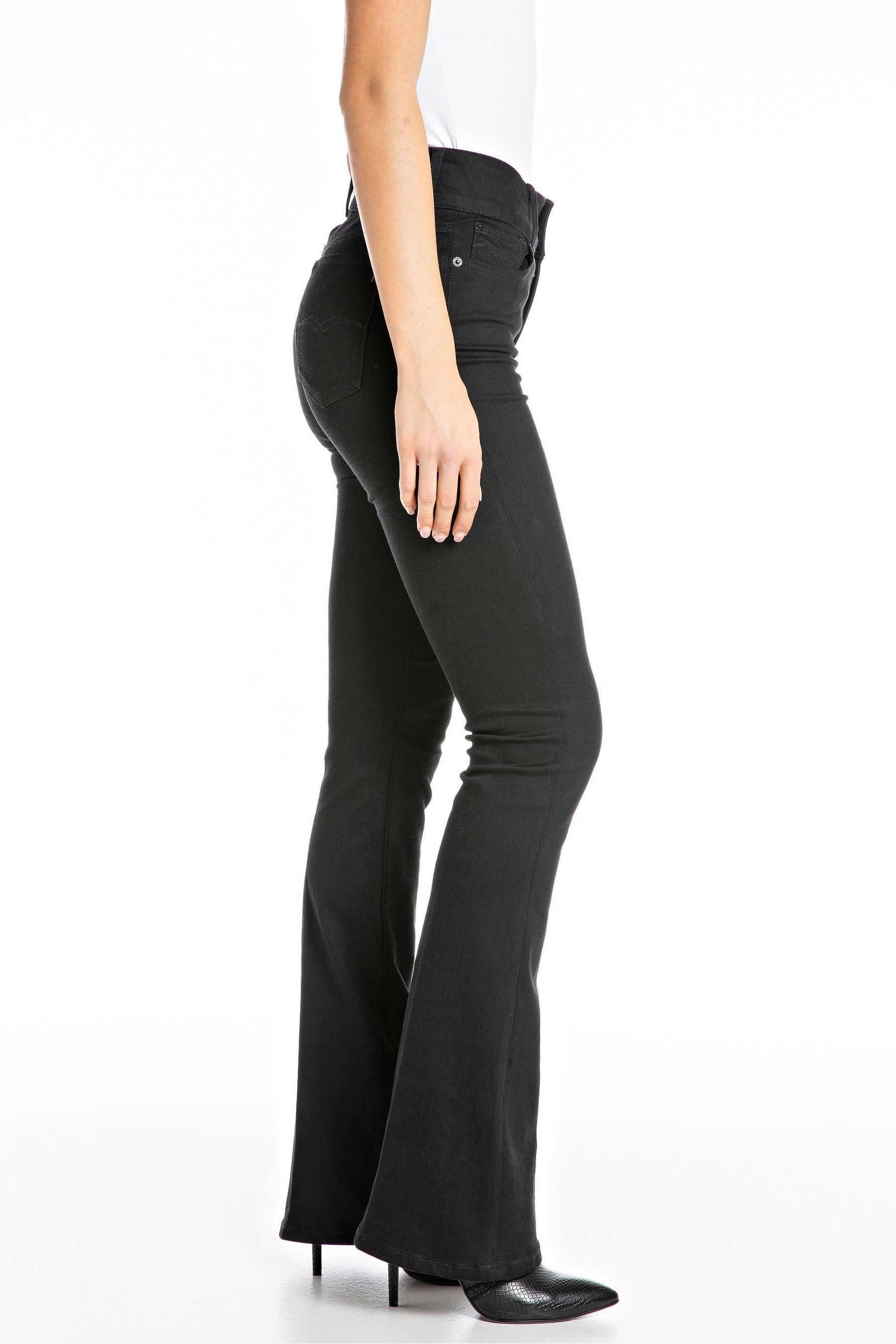 Buy Replay Black New Luz Flare Jeans from the Next UK online shop
