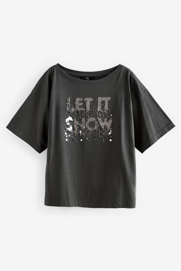 Let It Snow - Weihnachtliches T-Shirt - Bild 1 von 4